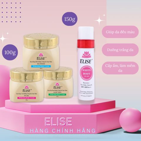 [ELISE] Kem Dưỡng trắng da, Cấp ẩm toàn thân - Ngọc trai