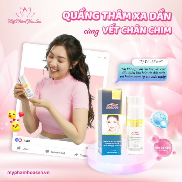 [SEESEE] Serum Căng bóng, Hỗ trợ giảm thâm vùng mắt