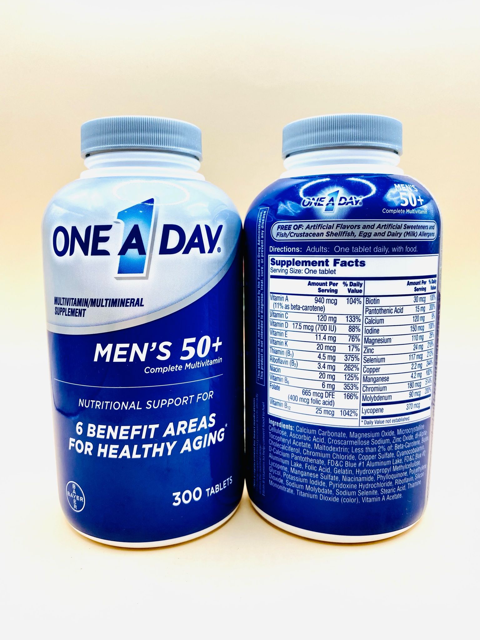  Viên uống Vitamin Tổng Hợp One A Day Men’s 50+ 220 viên của Mỹ 