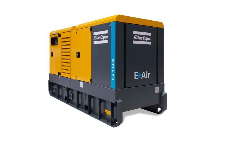  Máy nén khí di động động cơ điện ATLAS COPCO E-Air T400 