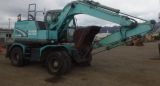 Xe đào bánh lốp Kobelco SK125W-3 