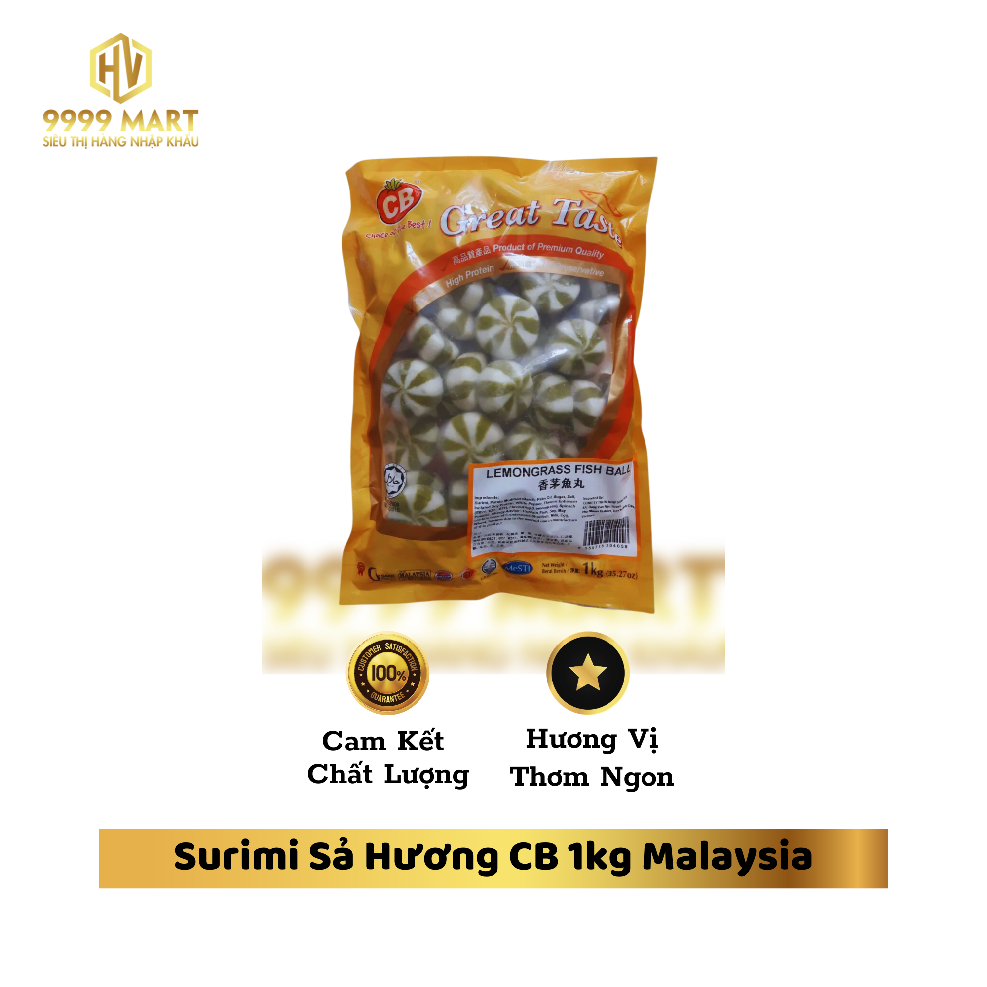  Surimi Sả Hương CB 1kg Malaysia 