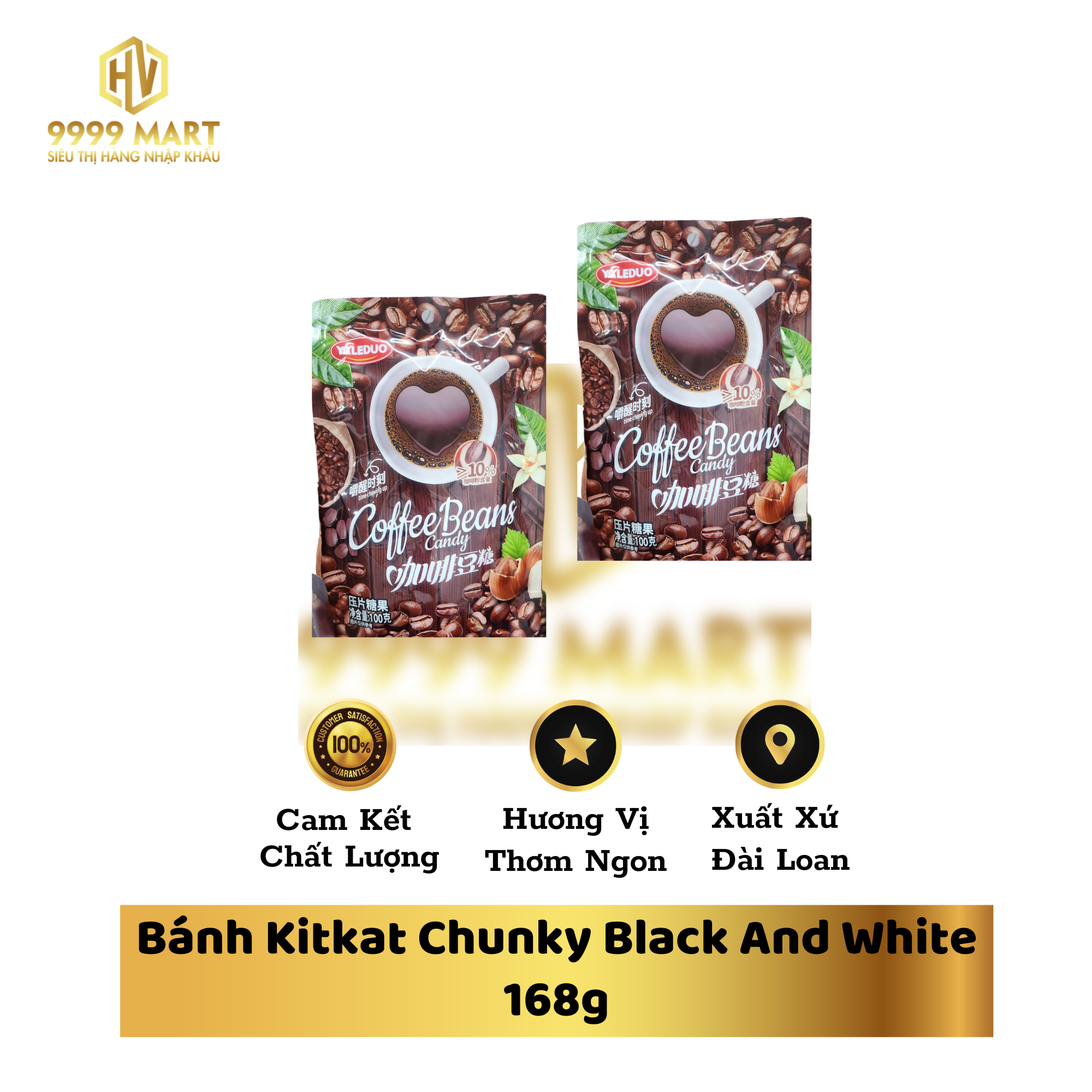  Kẹo Cà Phê Mix Vị 100g 