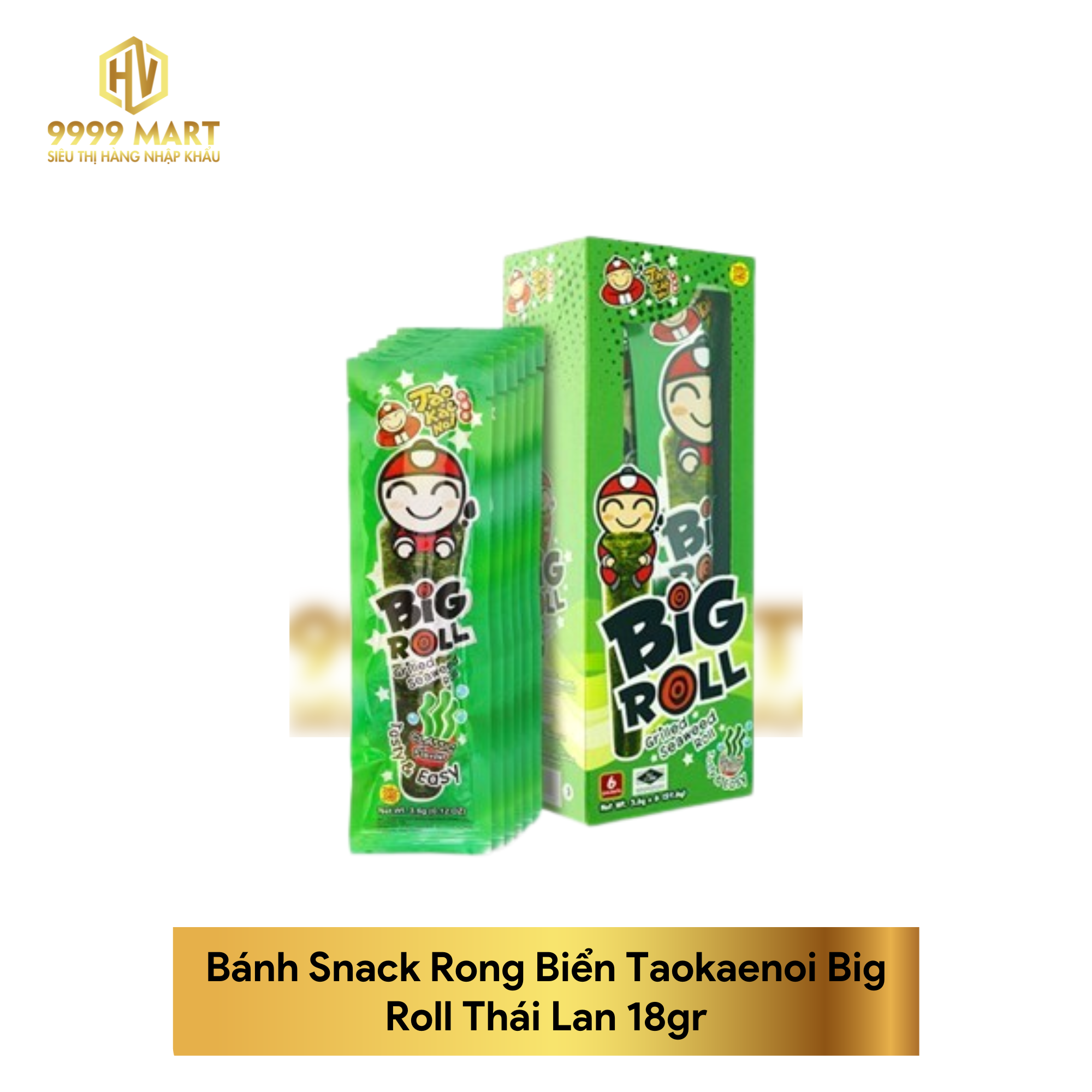 Bánh Snack Rong Biển Taokaenoi Big Roll Thái Lan 18gr – Siêu Thị Hàng ...