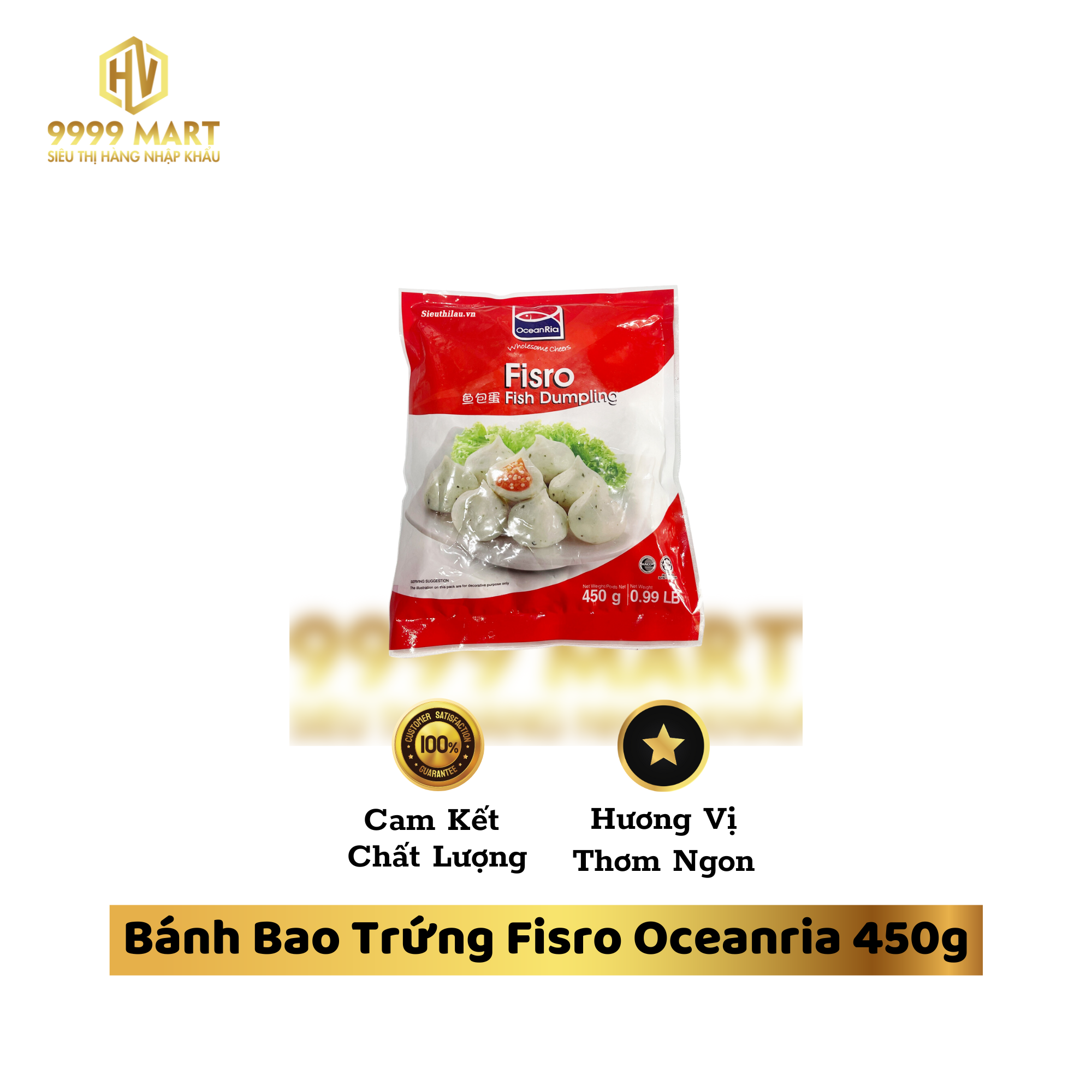  Bánh Bao Trứng Fisro Oceanria 450g 