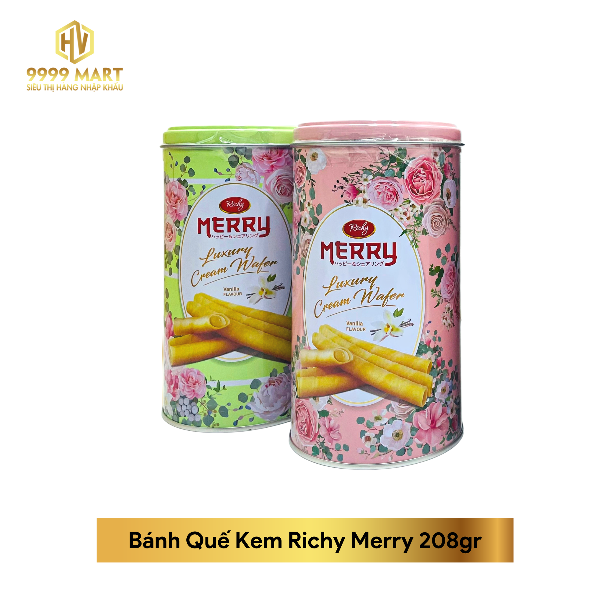 Bánh Quế Kem Richy Merry 208gr – Siêu Thị Hàng Nhập Khẩu 9999