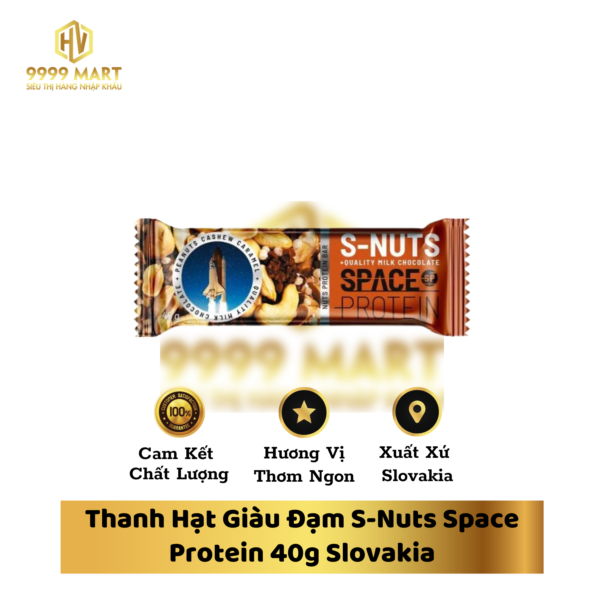  Thanh Hạt Giàu Đạm S-Nuts Space Protein 40g Slovakia 