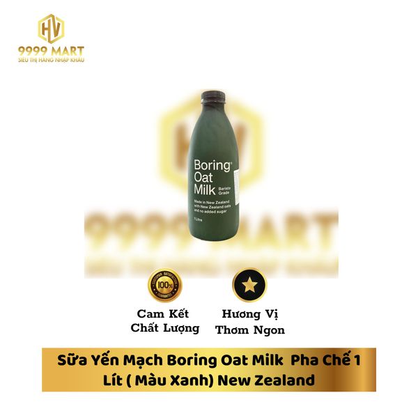 Sữa Yến Mạch Boring Oat Milk Pha Chế 1 Lít ( Màu Xanh) New Zealand ...