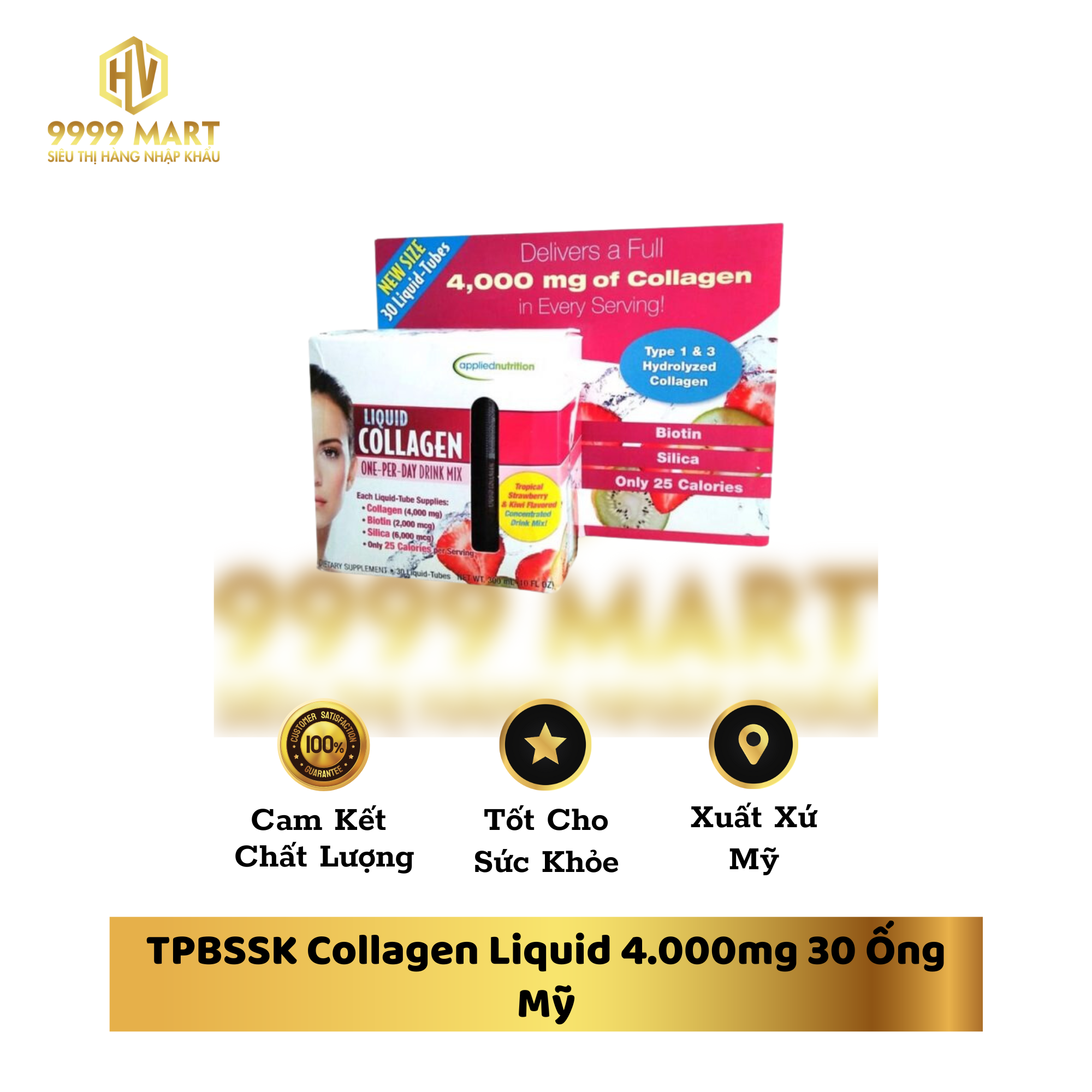  TPBSSK Collagen Liquid 4.000mg 30 Ống Mỹ 