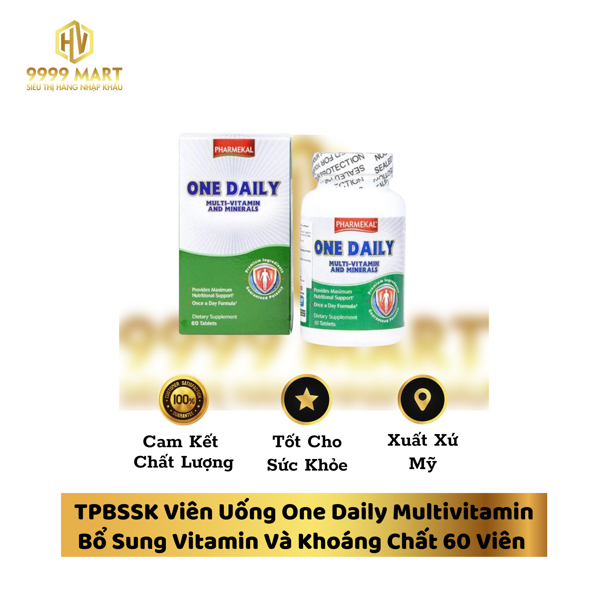  TPBSSK Viên Uống One Daily Multivitamin Bổ Sung Vitamin Và Khoáng Chất 60 Viên 