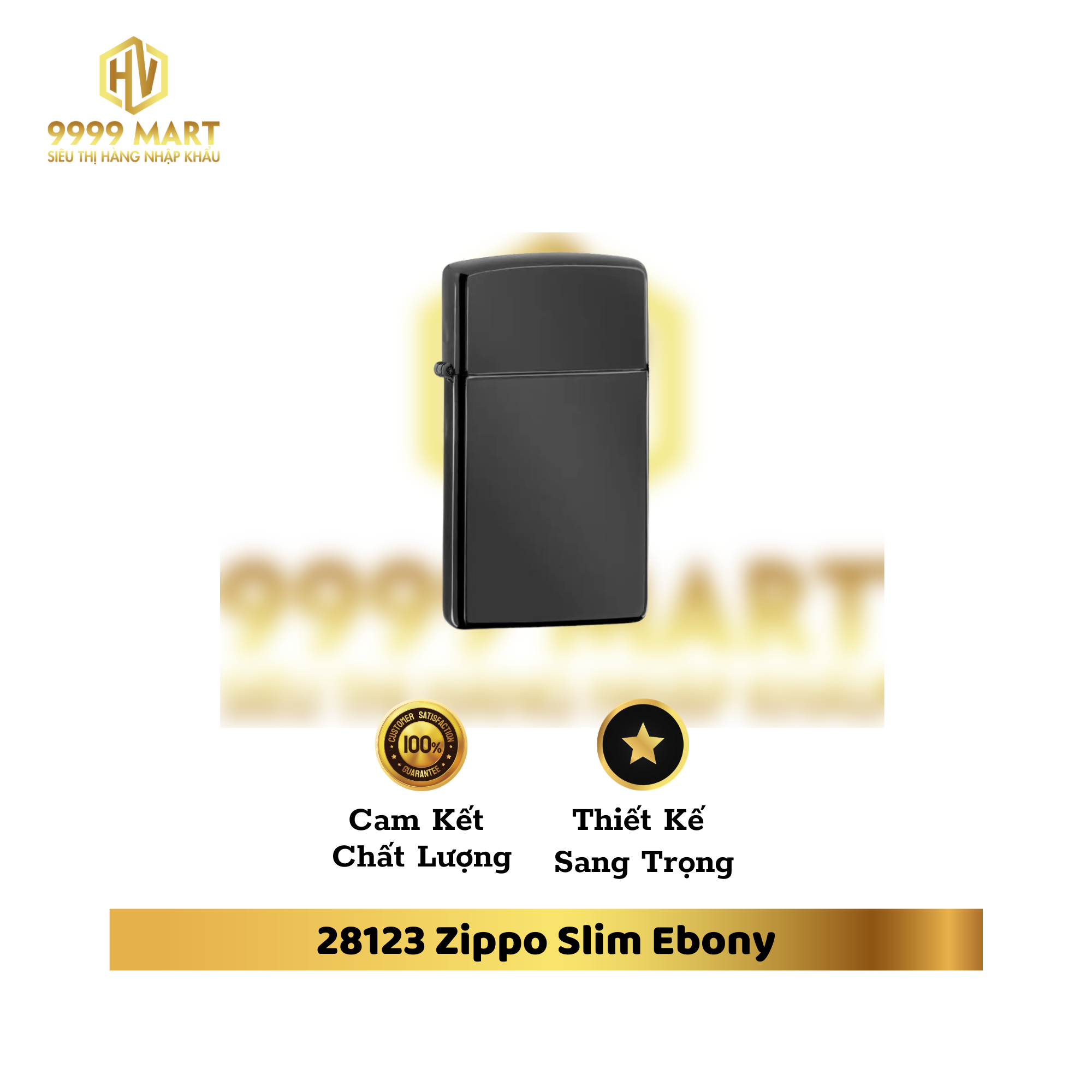  28123 Zippo Slim Ebony 