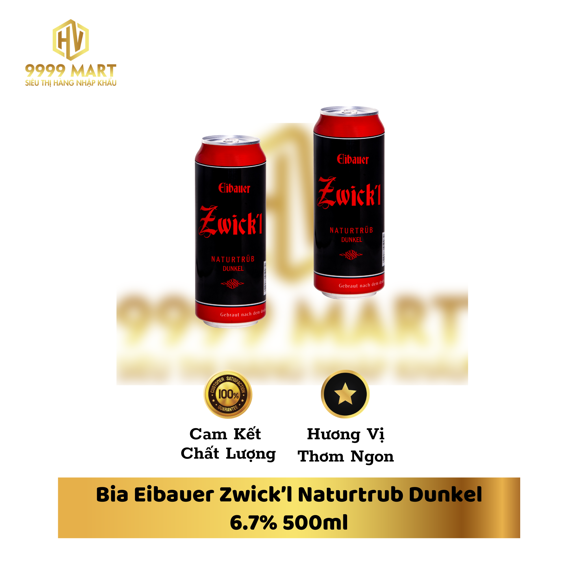  Bia Eibauer Zwick’l Naturtrub Dunkel 6.7% 500ml 