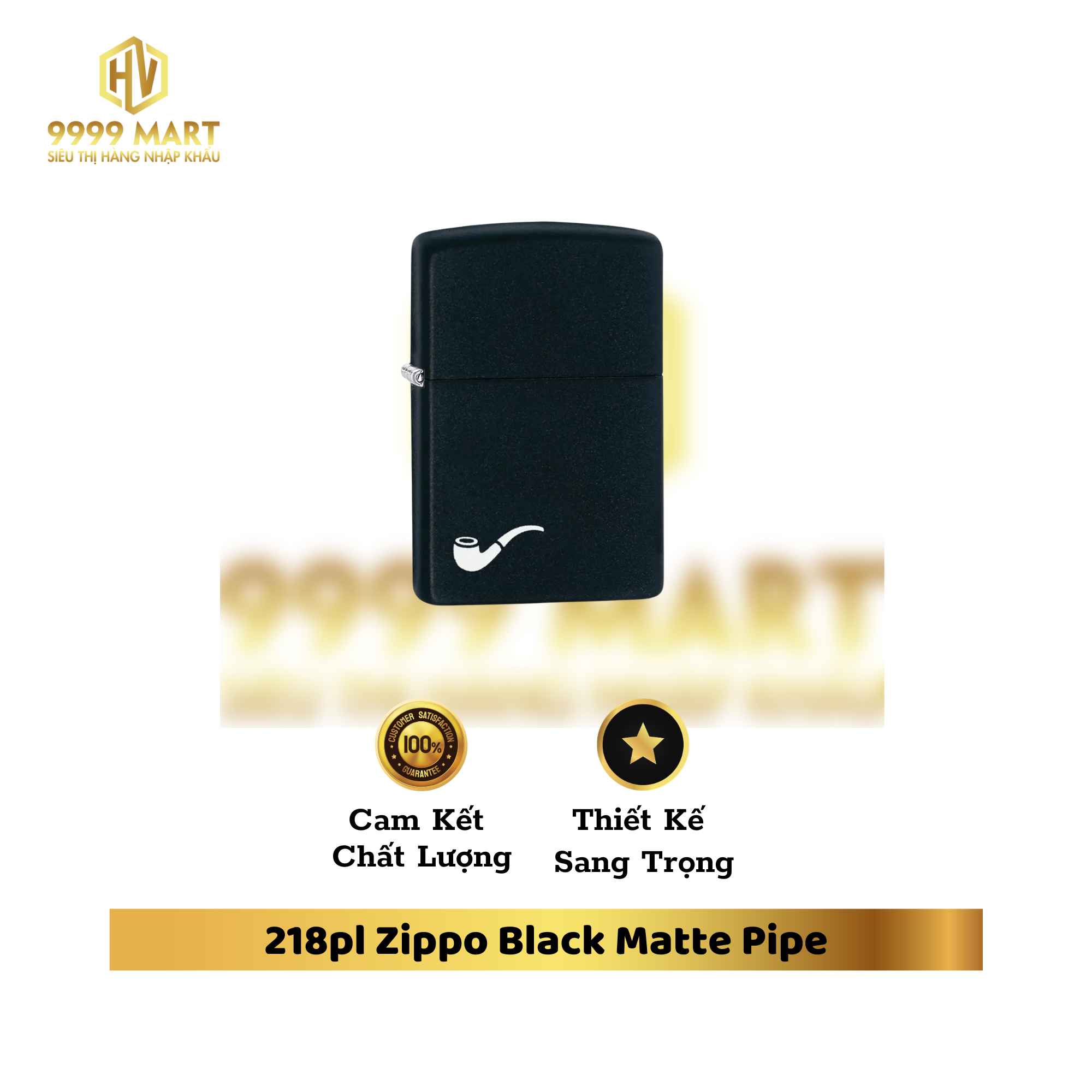  218pl Zippo Black Matte Pipe 