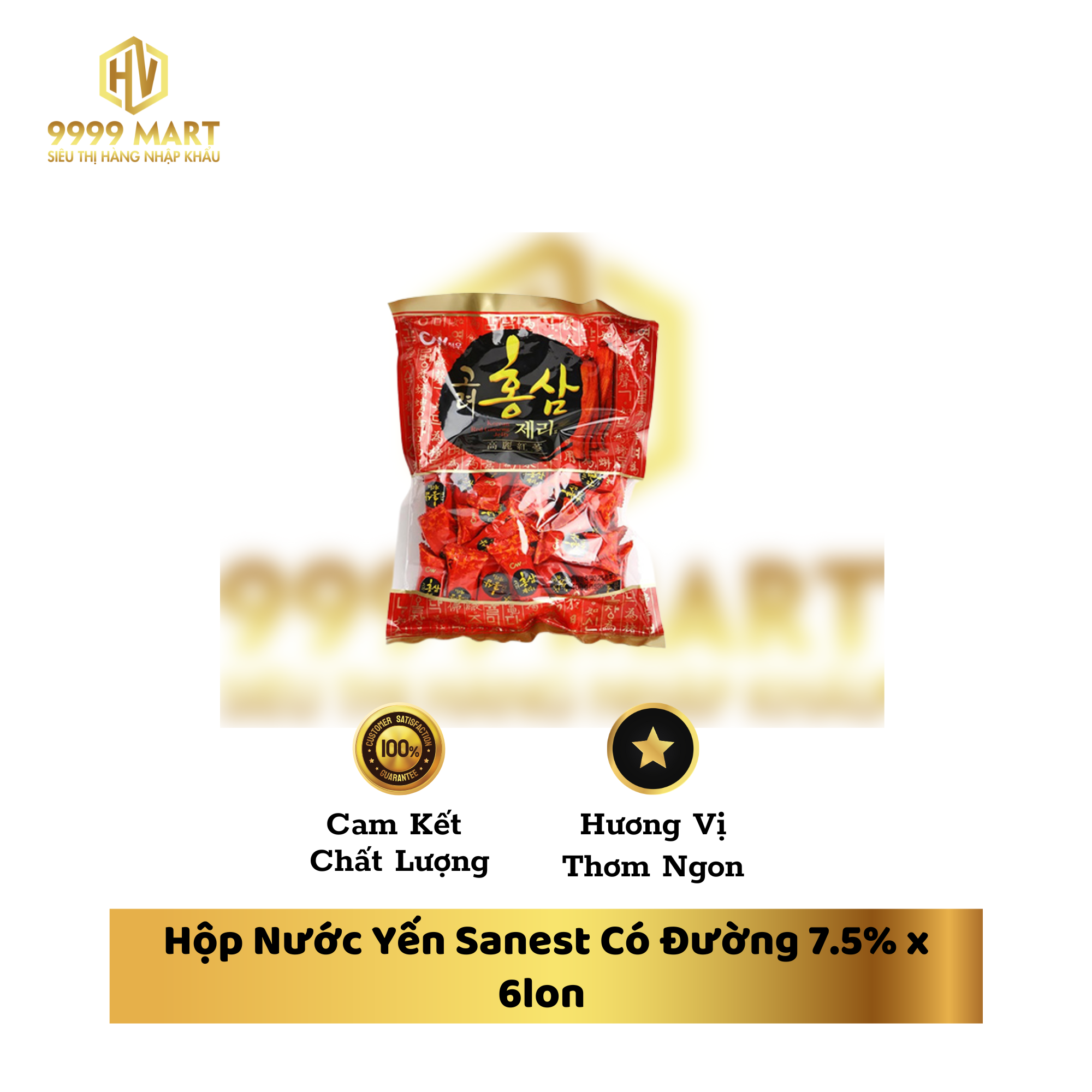  Kẹo Hồng Sâm CW 300g Hàn Quốc 