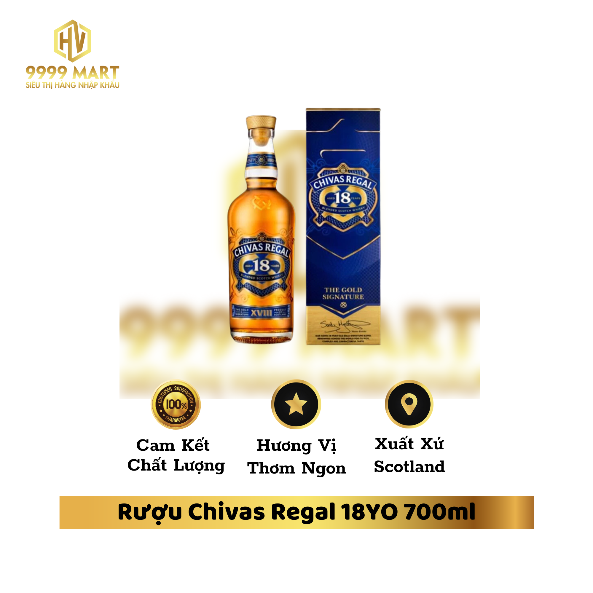  Rượu Chivas Regal 18YO Scotland 700ml 