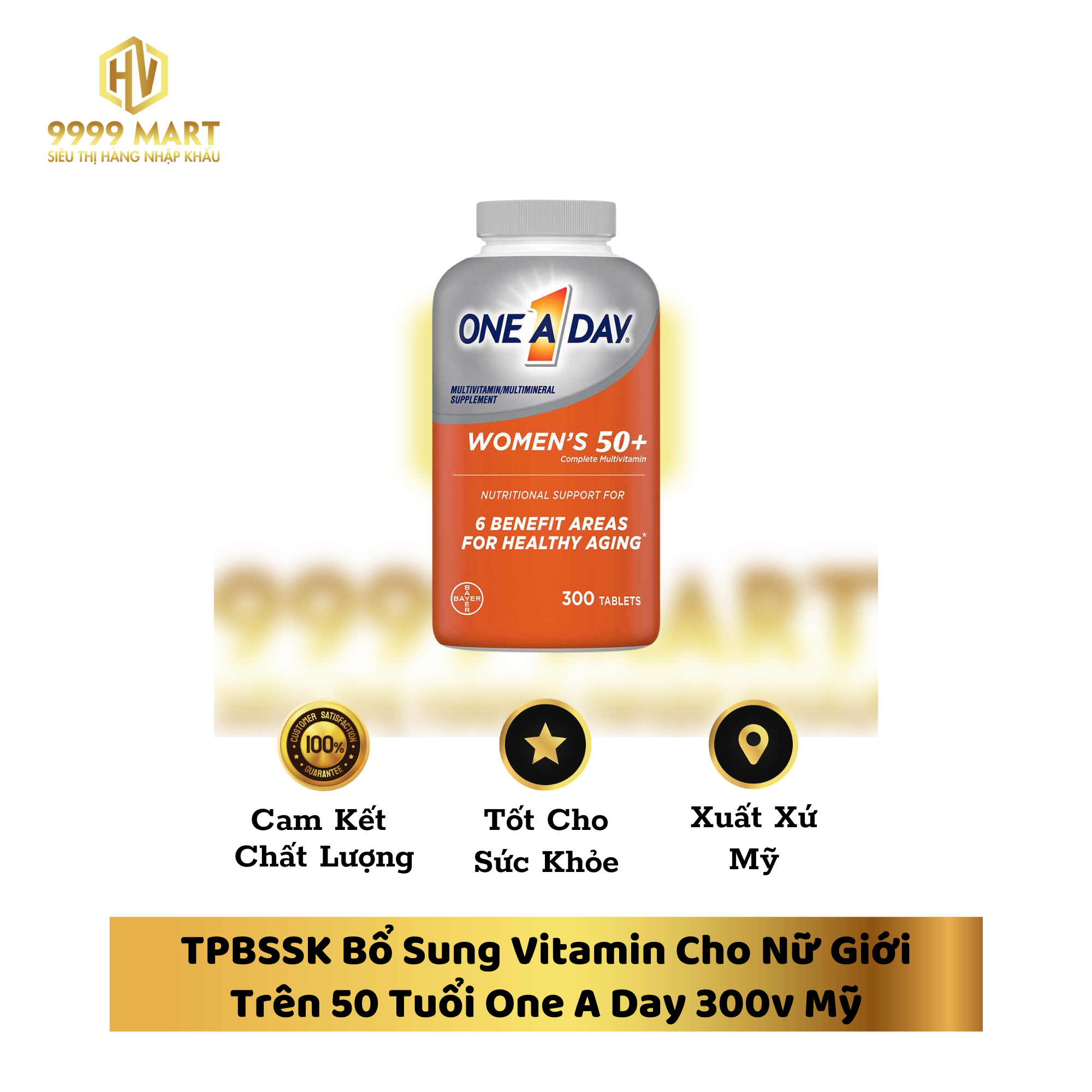  TPBSSK Bổ Sung Vitamin Cho Nữ Giới Trên 50 Tuổi One A Day 300v Mỹ 