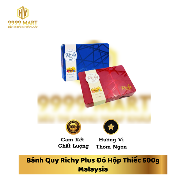 Bánh Quy Richy Plus Đỏ Hộp Thiếc 500g Malaysia – Siêu Thị Hàng Nhập ...