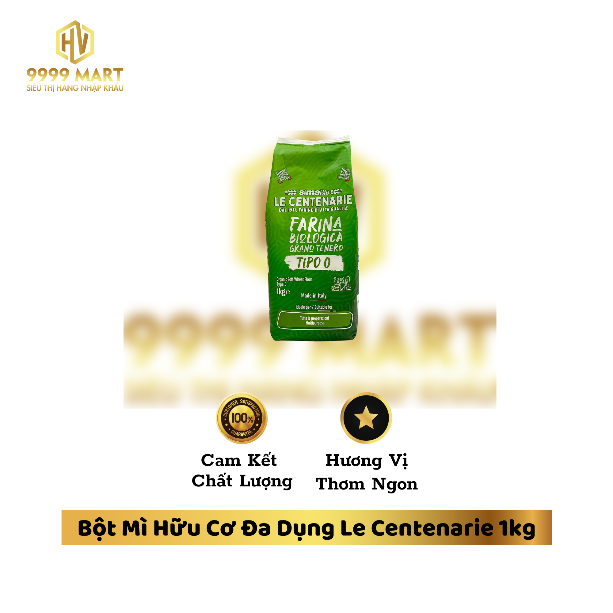  Bột Mì Hữu Cơ Đa Dụng Le Centenarie 1kg 