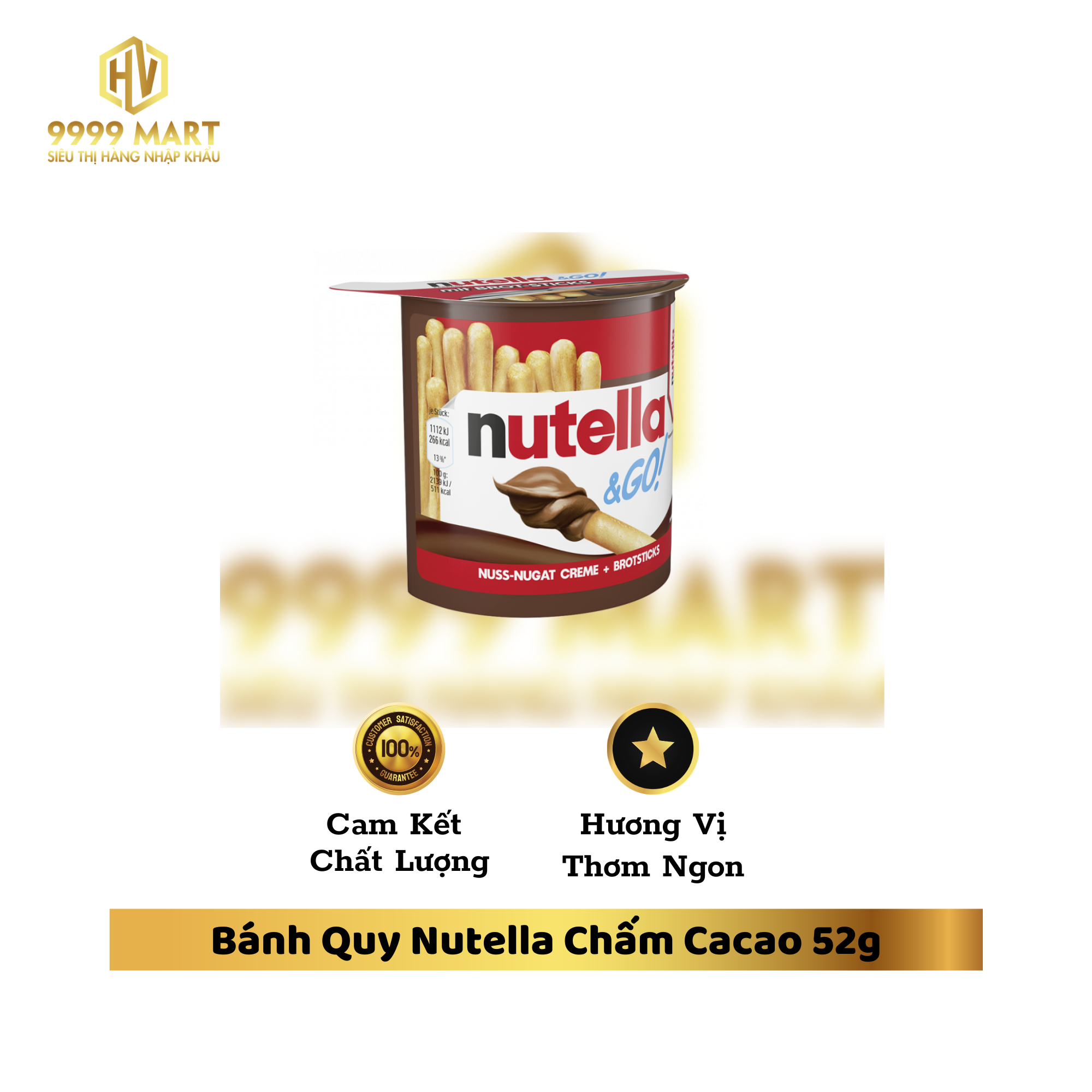  Bánh Quy Nutella Chấm Cacao 52g 