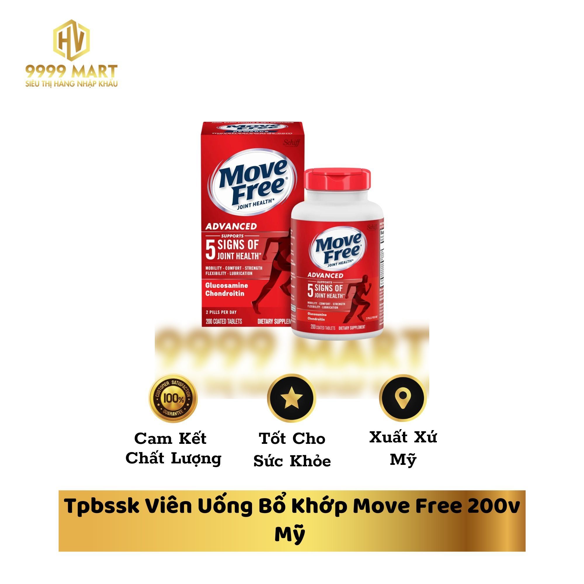  TPBSSK Viên Uống Bổ Khớp Move Free 200v Mỹ 