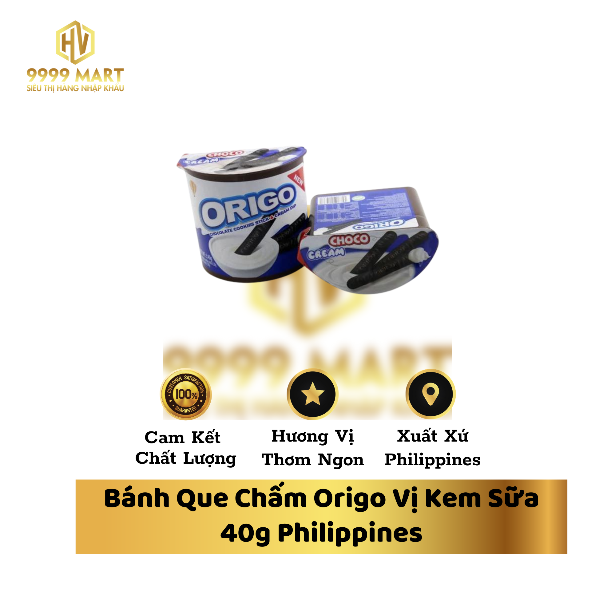 Bánh Que Chấm Origo Vị Kem Sữa 40g Philippines 