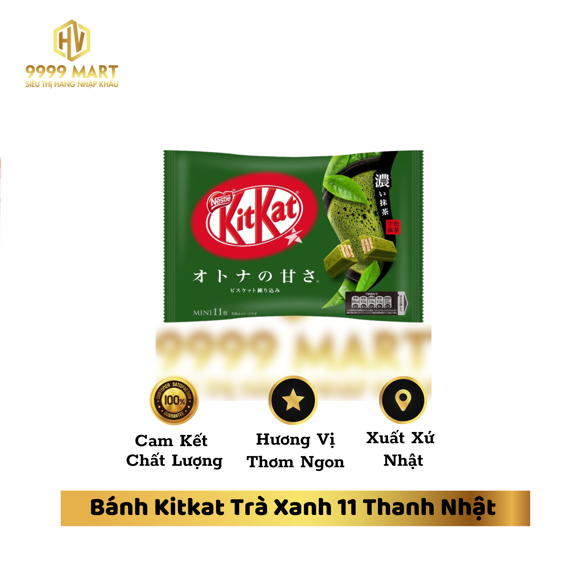  Bánh Kitkat Trà Xanh 11 Thanh Nhật 