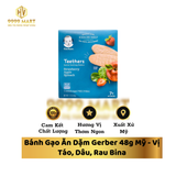 Bánh Gạo Ăn Dặm Gerber 48g Mỹ 