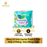  Băng Vệ Sinh Laurier Fresh & Free Nhật 8 Miếng 