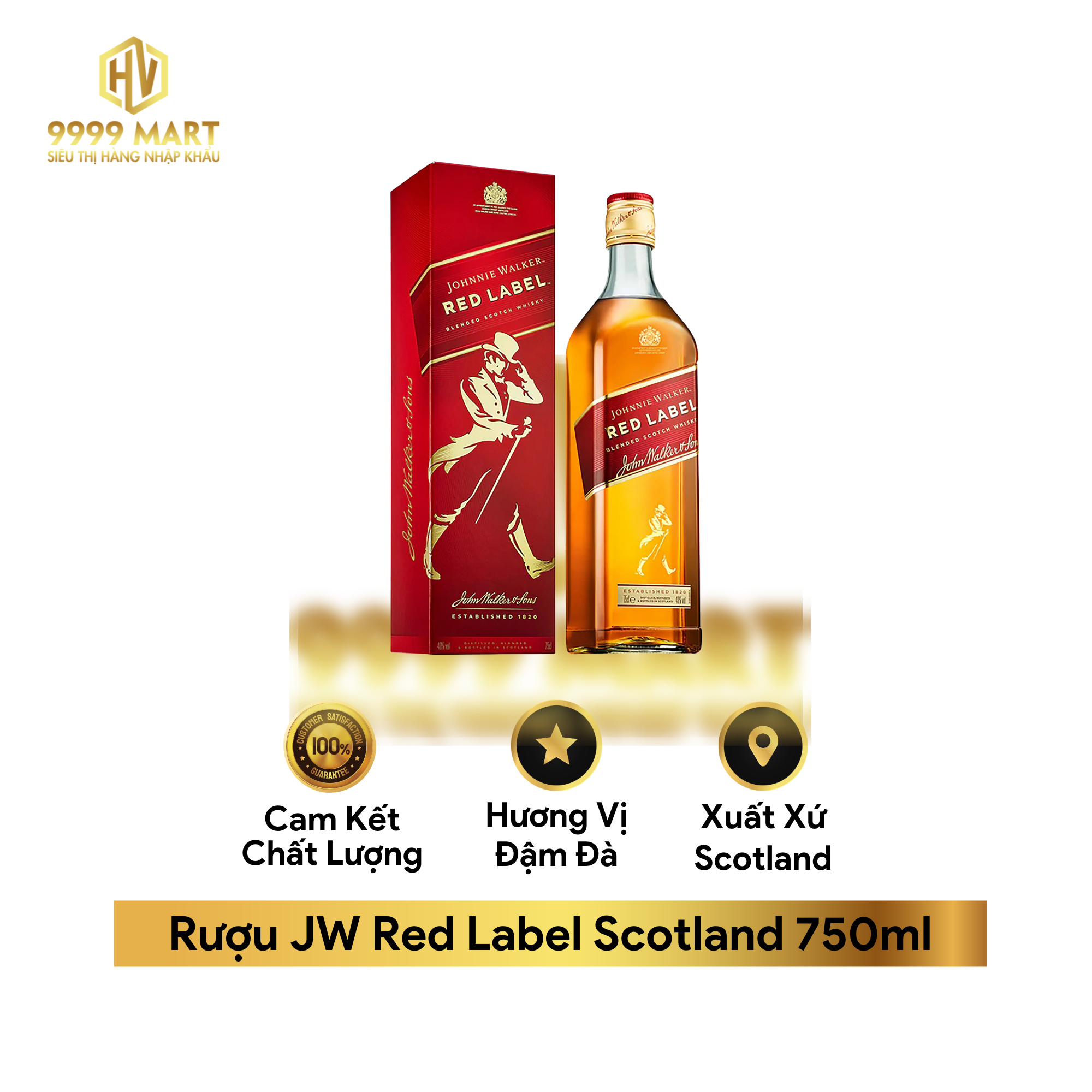  Rượu JW Red Label Scotland 750ml 