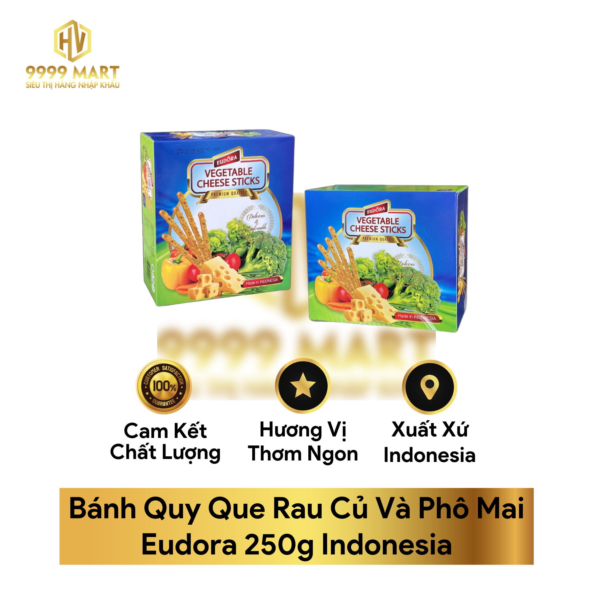  Bánh Quy Que Rau Củ Và Phô Mai Eudora 250g Indonesia 