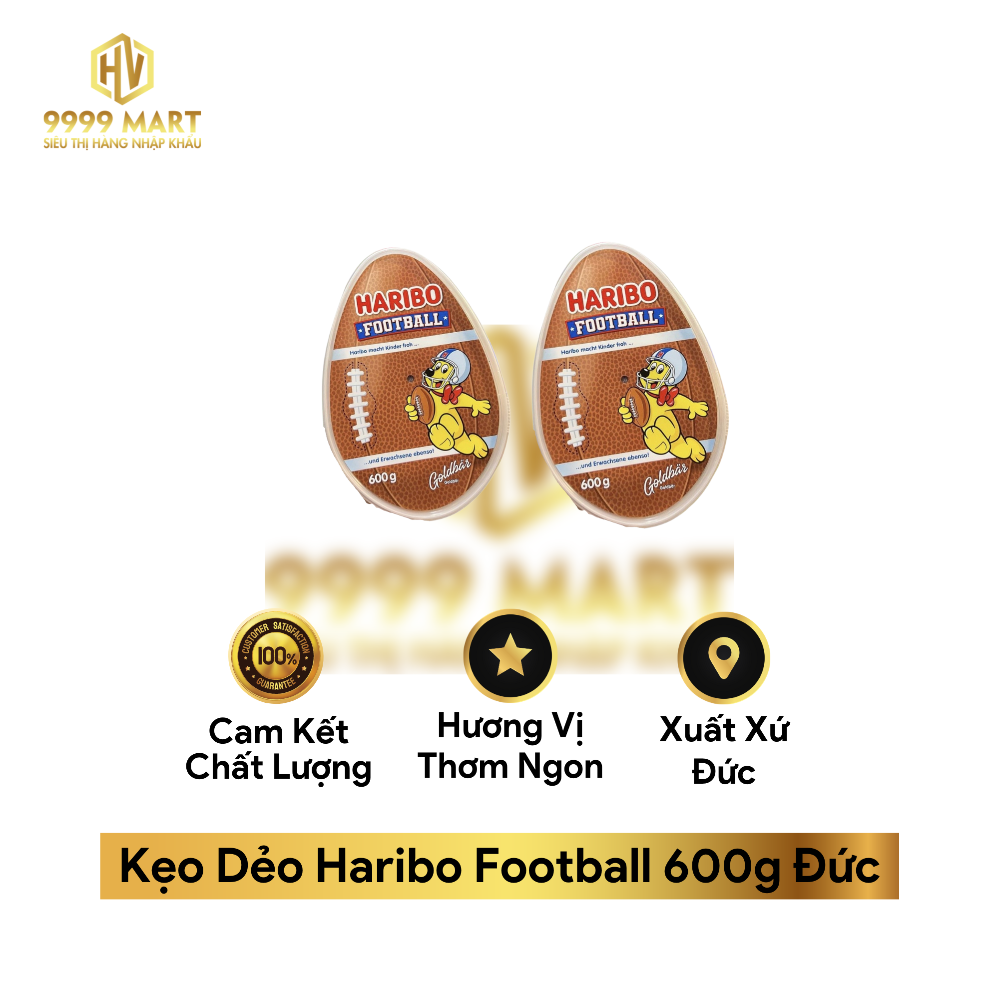  Kẹo Dẻo Haribo Football 600g Đức 