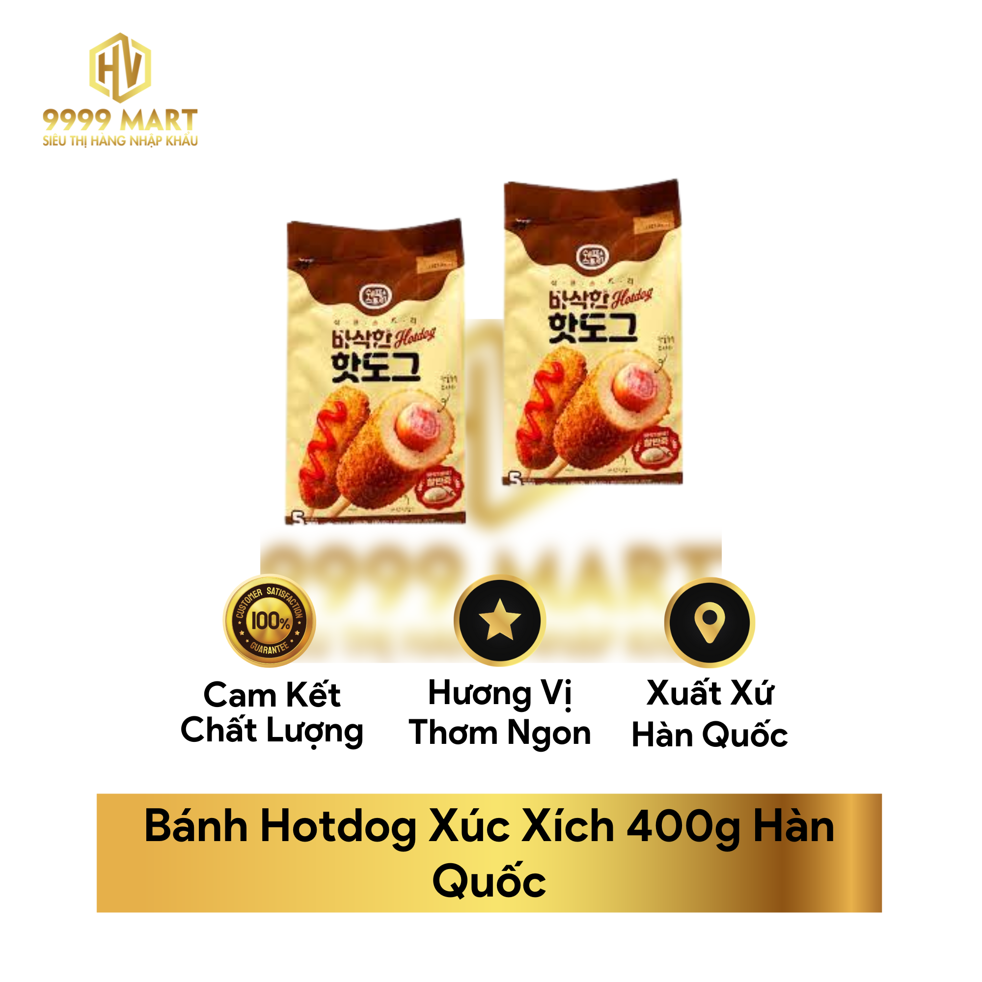  Bánh Hotdog Xúc Xích 400g Hàn Quốc 