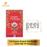  Trà Organic English Tea Shop Sri Lanka Hộp 20 Túi Lọc 