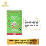  Trà Organic English Tea Shop Sri Lanka Hộp 20 Túi Lọc 