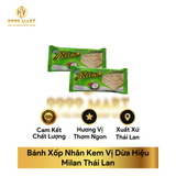  Bánh Xốp Nhân Kem Vị Dừa Hiệu Milan Thái Lan 