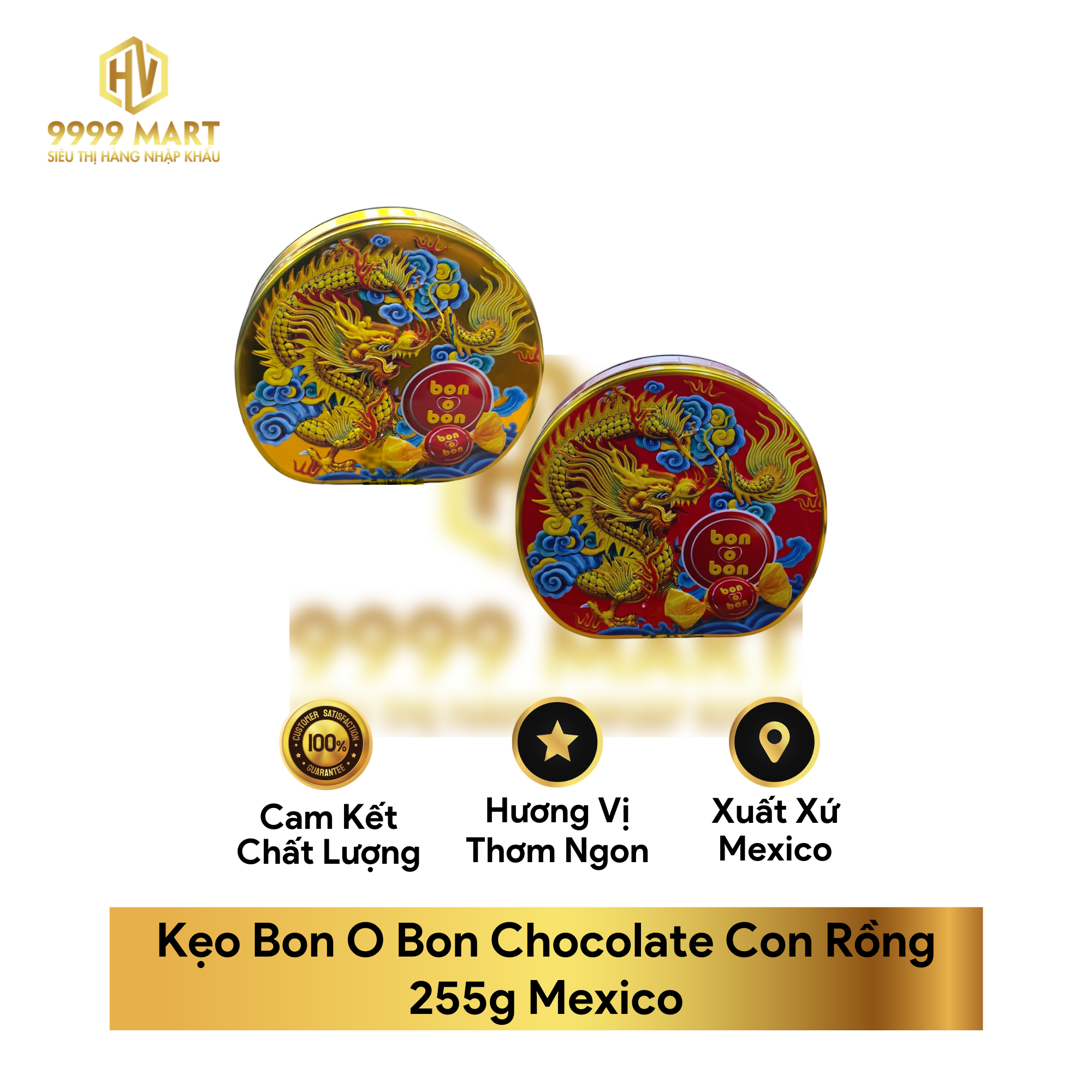  Kẹo Bon O Bon Chocolate Con Rồng 255g Mexico 