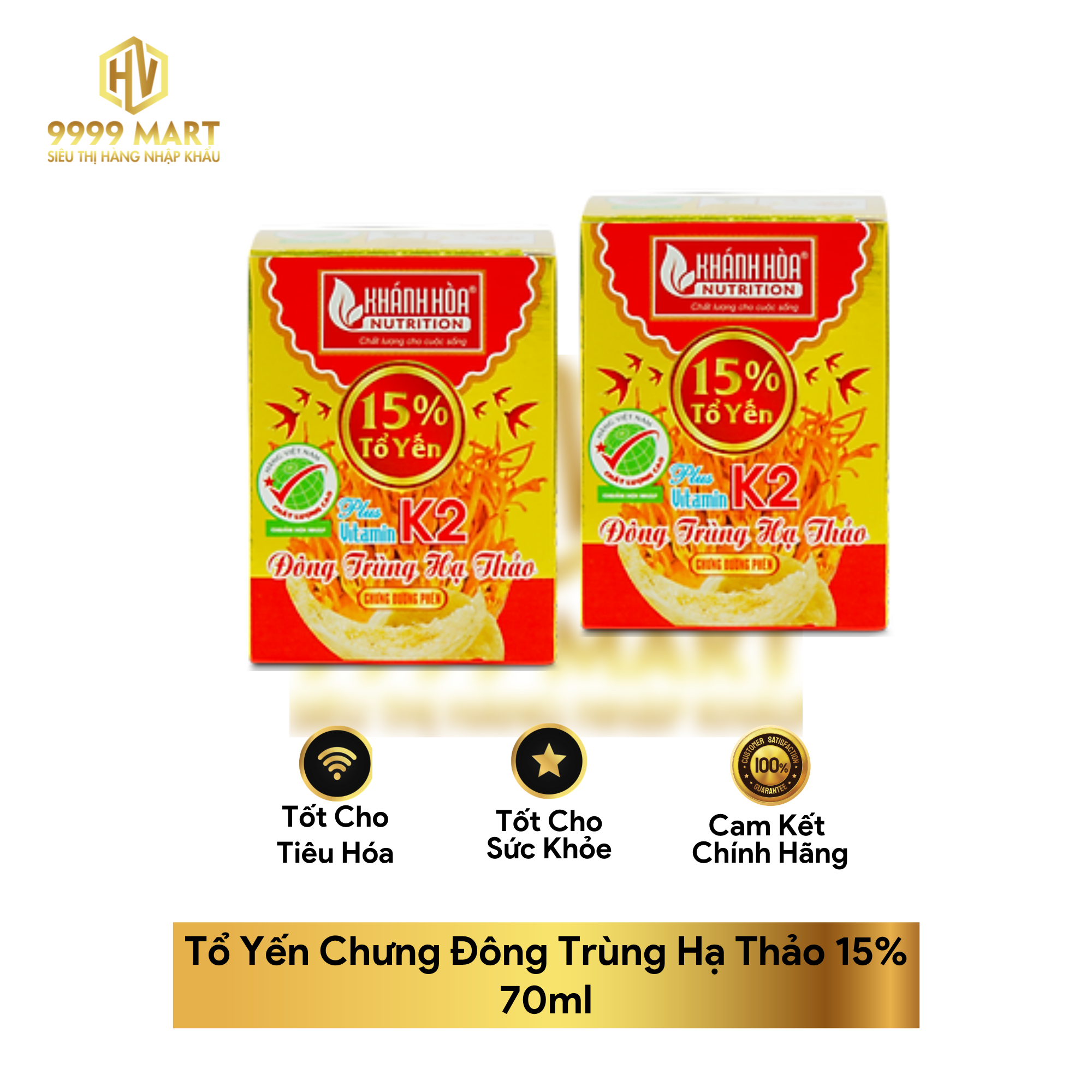 Tổ Yến Chưng Đông Trùng Hạ Thảo 15% 70ml 
