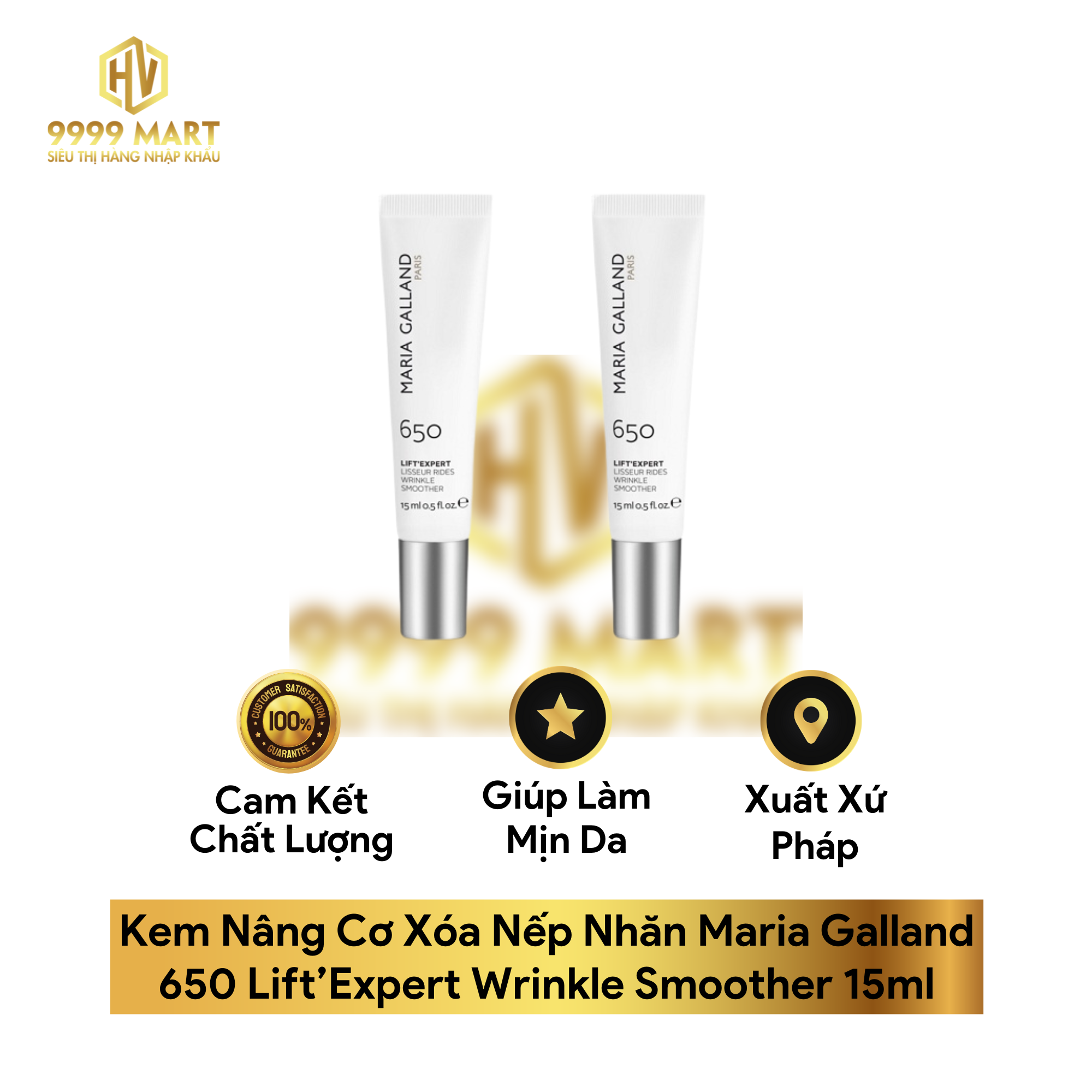  Kem Nâng Cơ Xóa Nếp Nhăn Maria Galland 650 Lift’Expert Wrinkle Smoother 15ml 