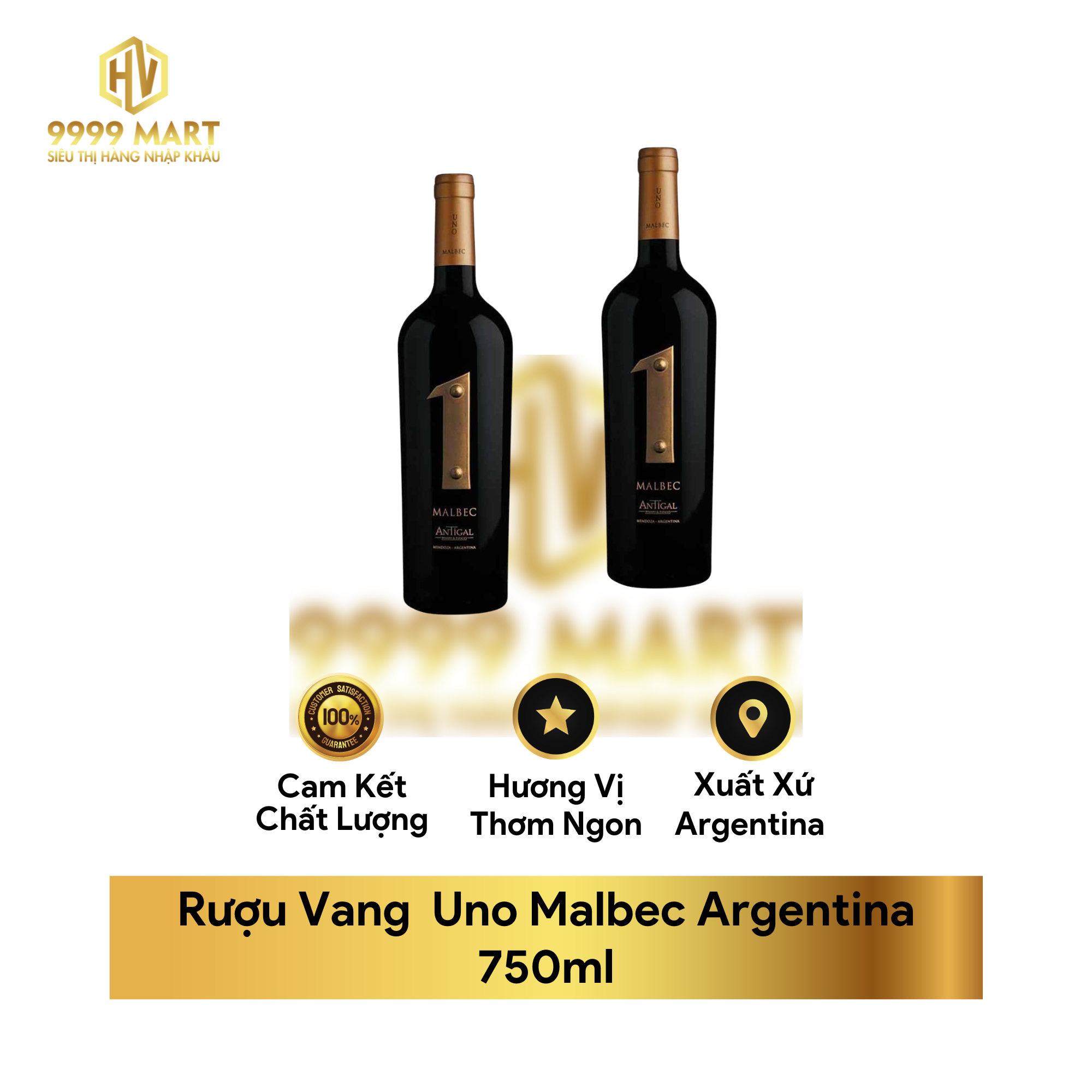  Rượu Vang  Uno Malbec Argentina 750ml 