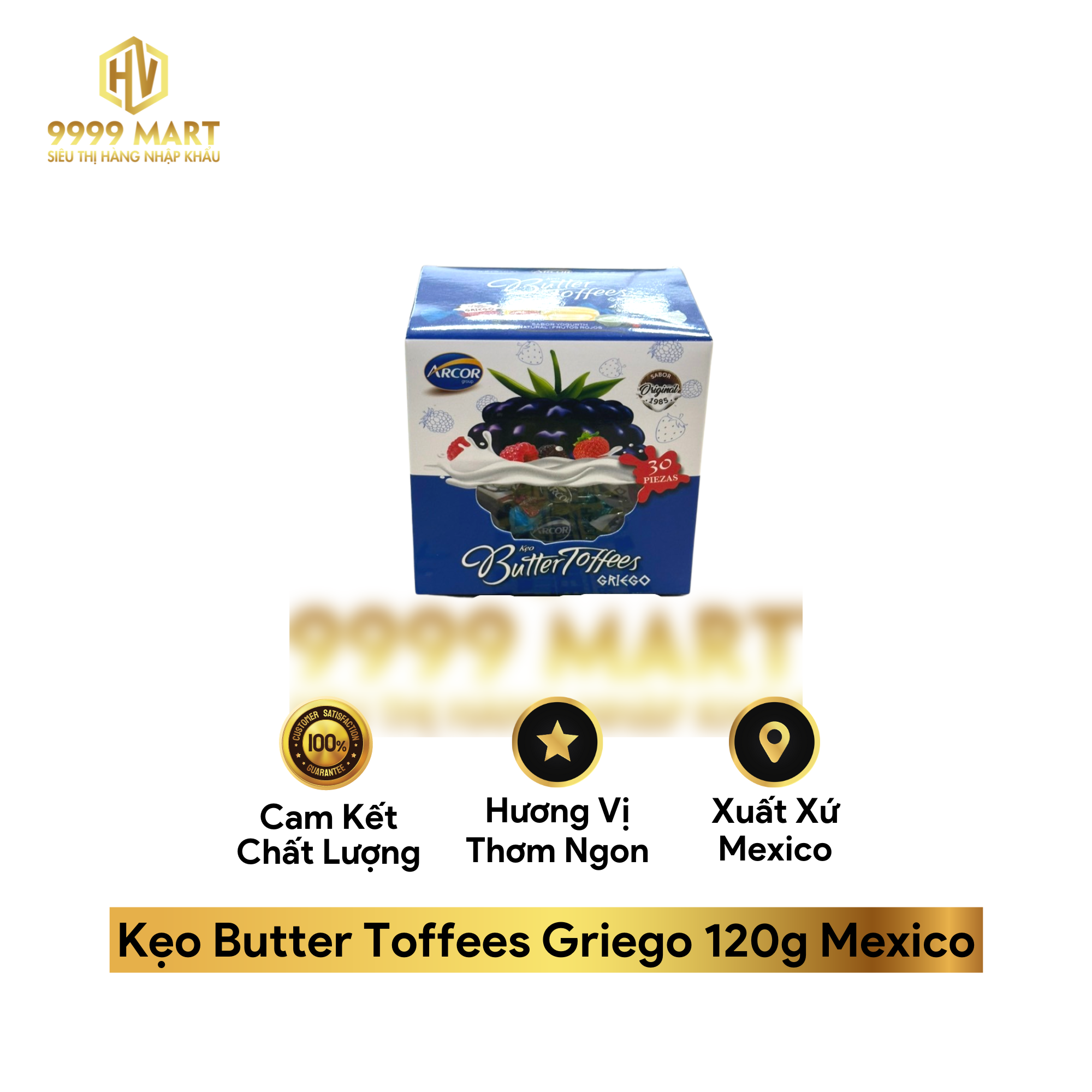  Kẹo Butter Toffees Griego 120g Mexico 