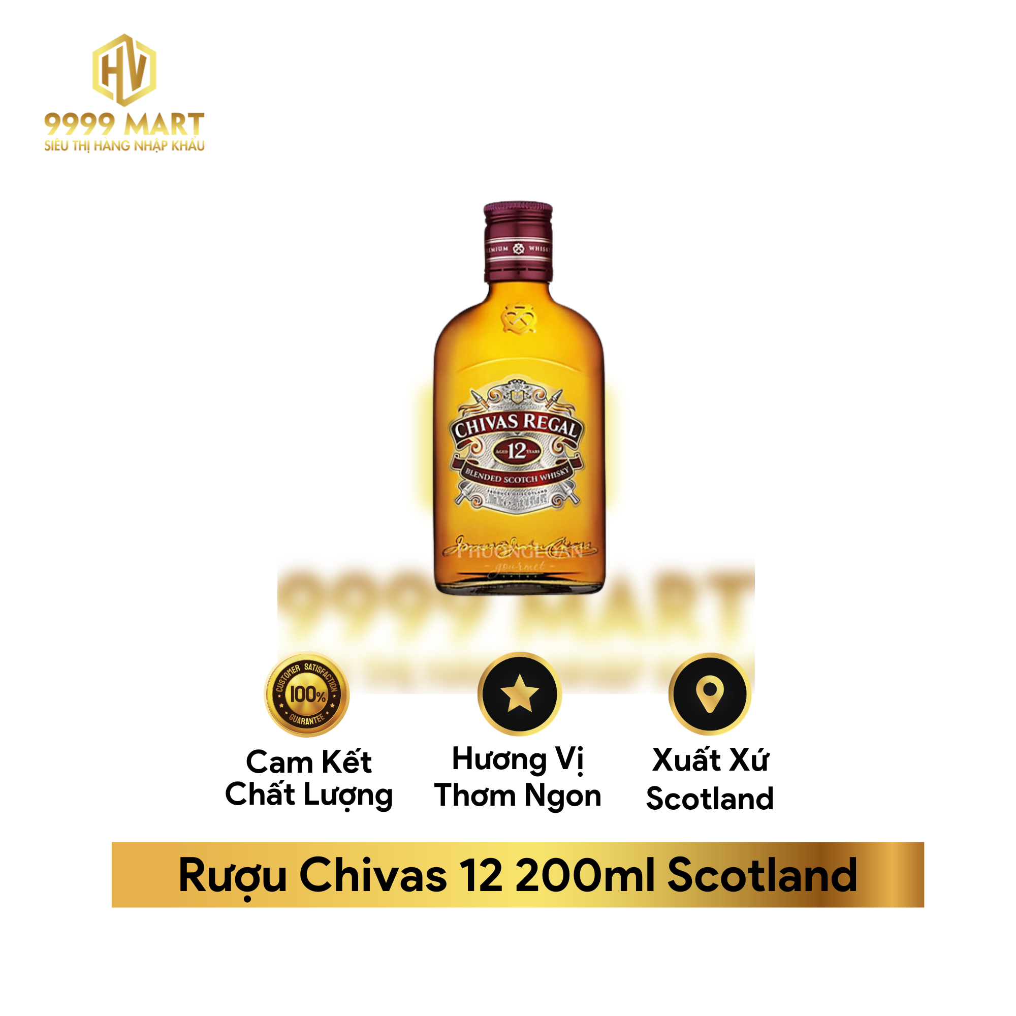  Rượu Chivas 12 200ml Scotland 