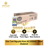  Sữa Tươi Nguyên Kem A2 200ml - New Zealand 