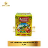  Yến Sào Khánh Hòa Nutrition 25% 70ml 