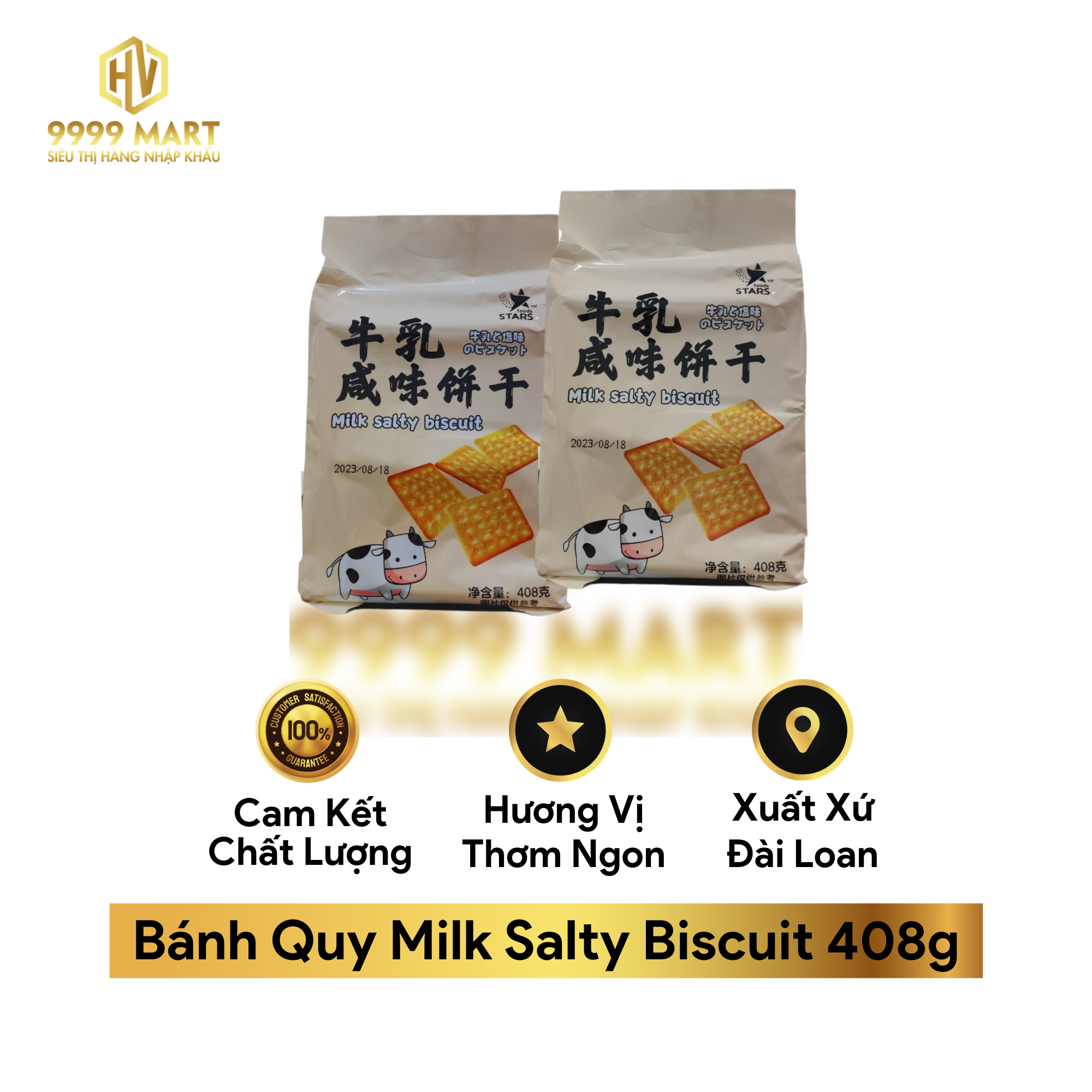  Bánh Quy Milk Salty Biscuit 408g 