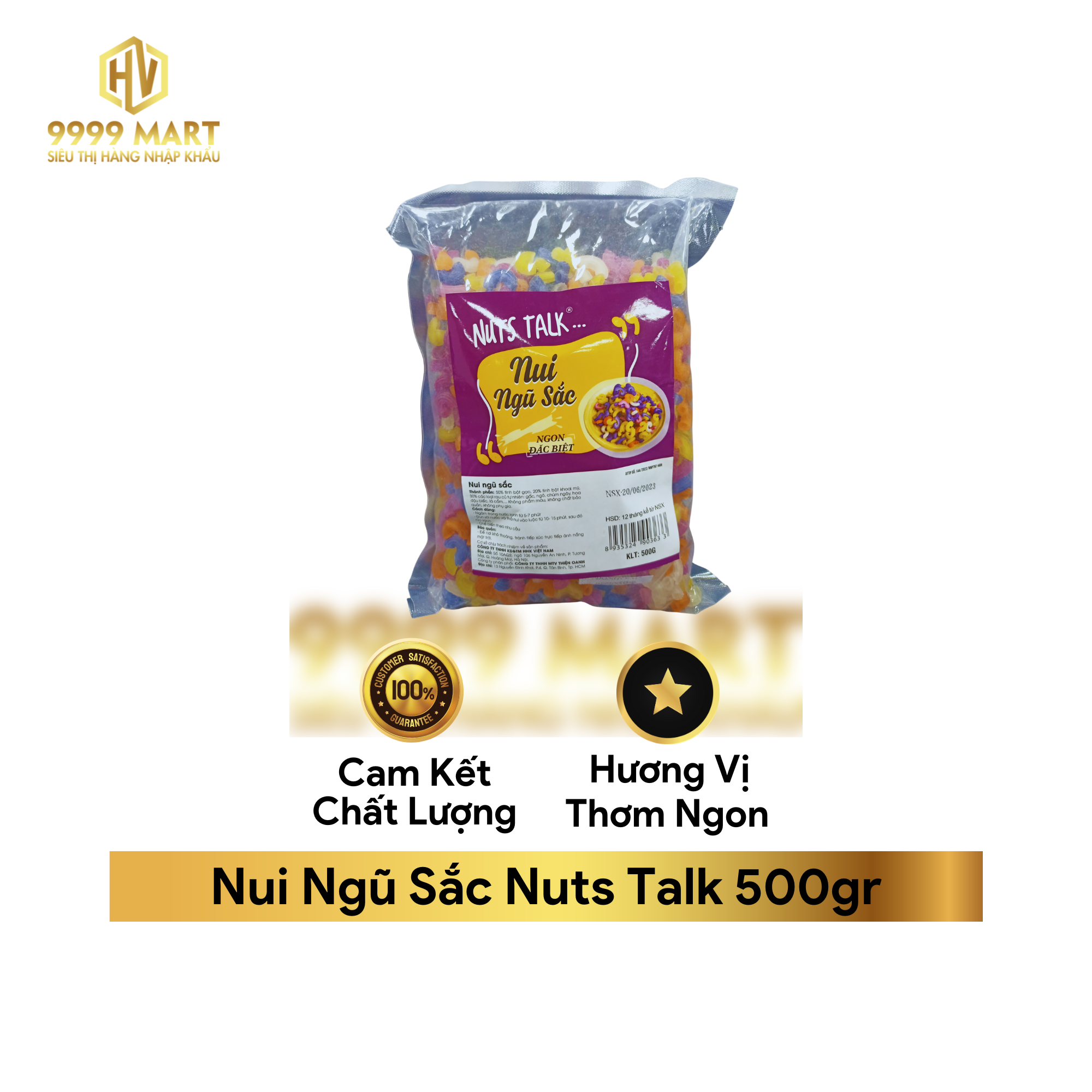  Nui Ngũ Sắc Nuts Talk 500gr 