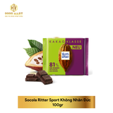  Socola Ritter Sport Không Nhân Đức 100gr 