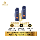  Dầu Gội Xả Head & Shoulders 2 In 1 400ml Mỹ 