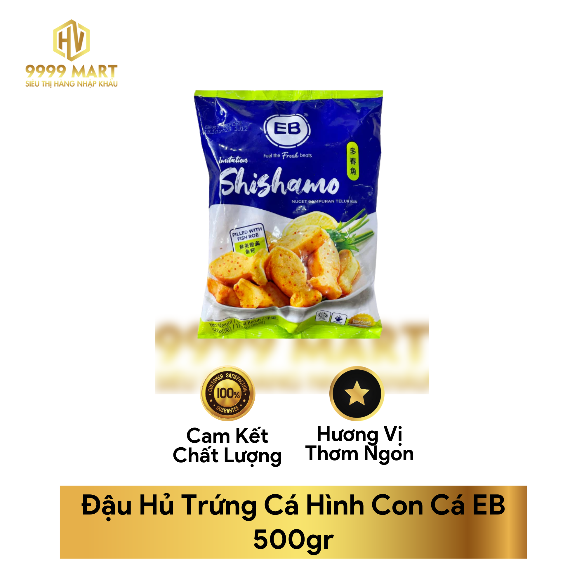  Đậu Hủ Trứng Cá Hình Con Cá EB 500gr 