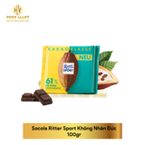  Socola Ritter Sport Không Nhân Đức 100gr 