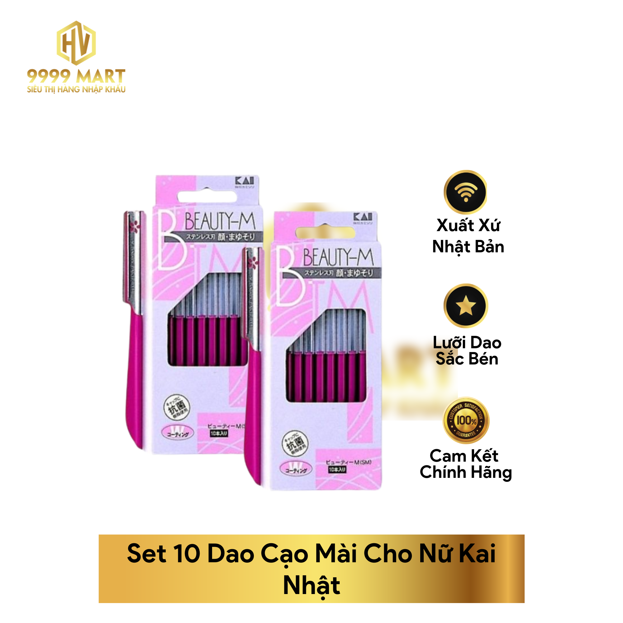 Set 10 Dao Cạo Mài Cho Nữ Kai Nhật 